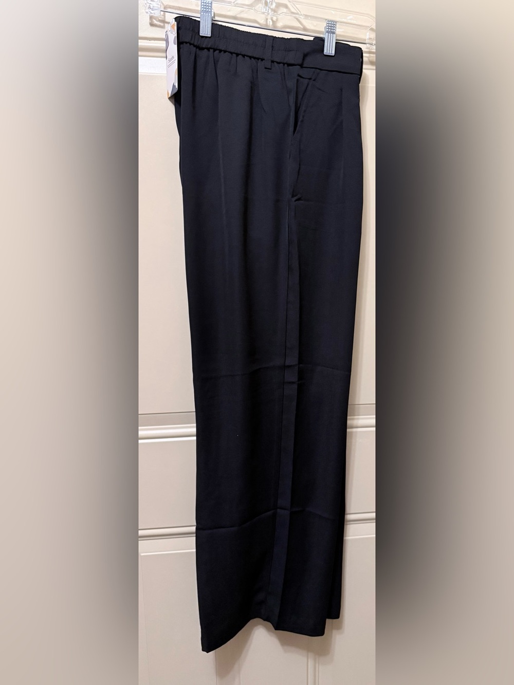 Sunbs Black Knit Slacks with Pockets and Pleated Front Size 6